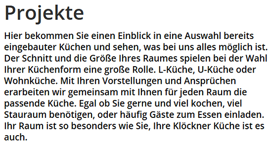 Küche mit günstiger Finanzierung